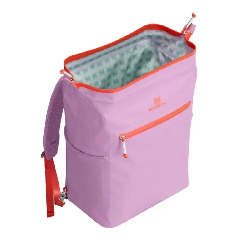 Stanley 20 Cans/14.8qt All Day Madeleine Midi Backpack Cooler - Lilac - Picture 4 of 10
